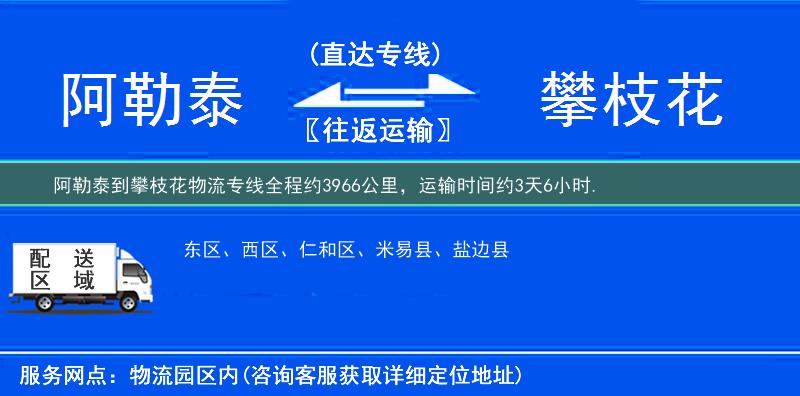 阿勒泰到物流專(zhuān)線