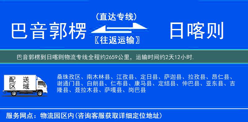 巴音郭楞到物流專線