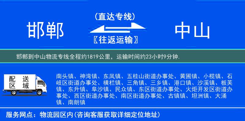 邯鄲到物流專(zhuān)線