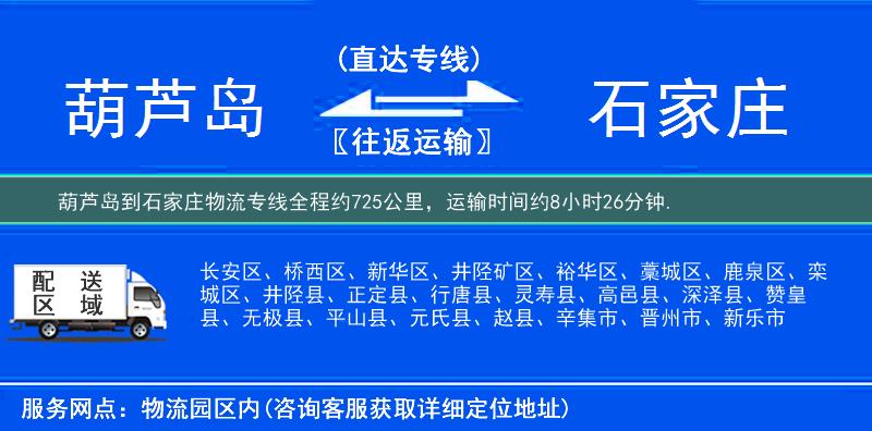 葫蘆島到物流專(zhuān)線