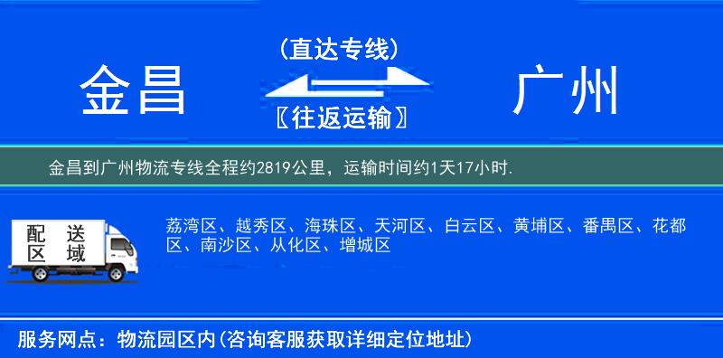 金昌到物流專(zhuān)線