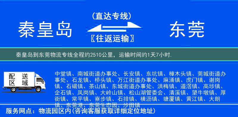 秦皇島到物流專(zhuān)線