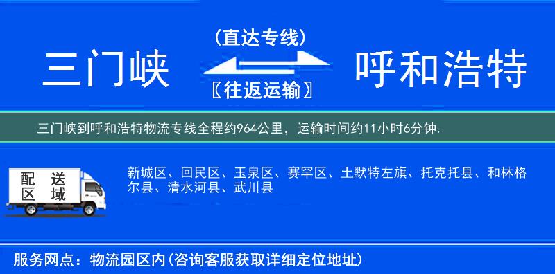 三門(mén)峽到物流專線
