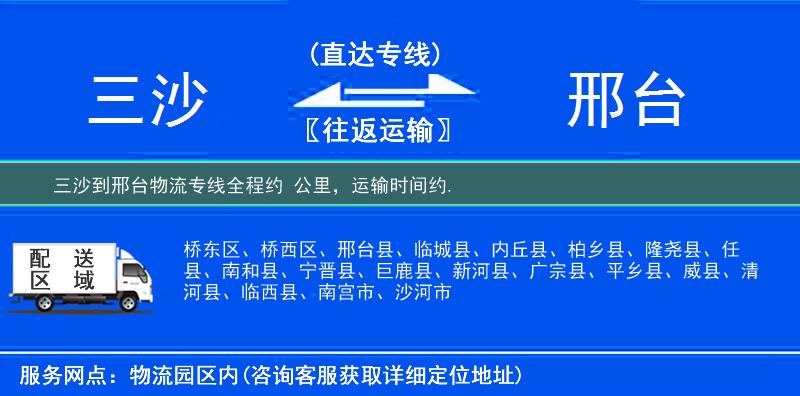 三沙到物流專(zhuān)線
