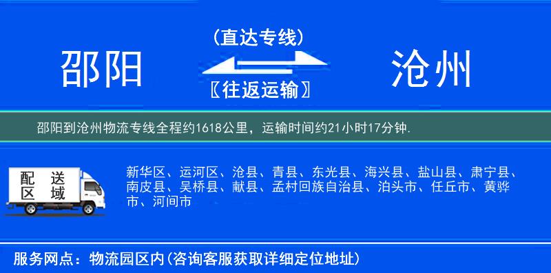 邵陽(yáng)到物流專(zhuān)線