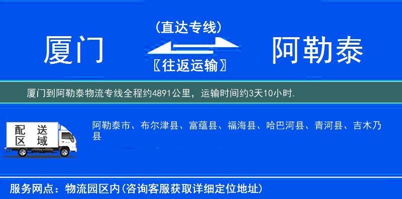廈門(mén)到物流專(zhuān)線