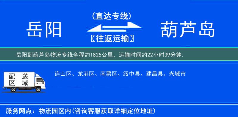 岳陽到物流專線